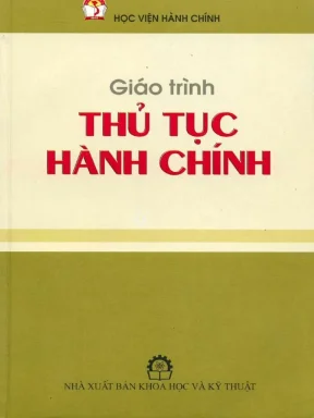 Giáo trình thủ tục hành chính phần 1