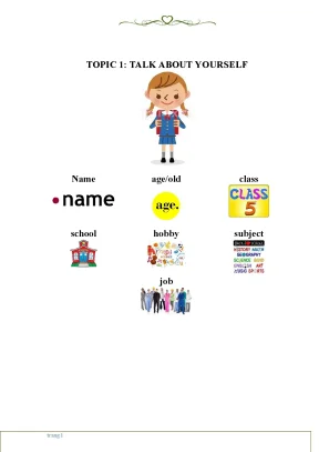 Speaking topics for kids