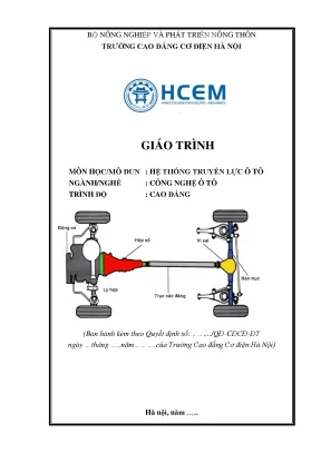 Giáo trình hệ thống truyền lực