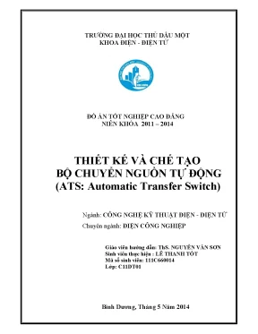 Khóa luận tốt nghiệp thiết kế và chế tạo bộ chuyển nguồn tự động