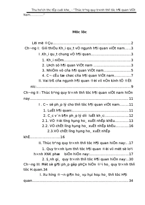 Thực trạng quy trình thủ tục hải quan việt nam