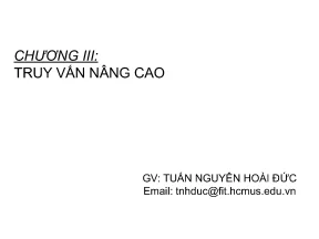Chuong iii truy van nang cao