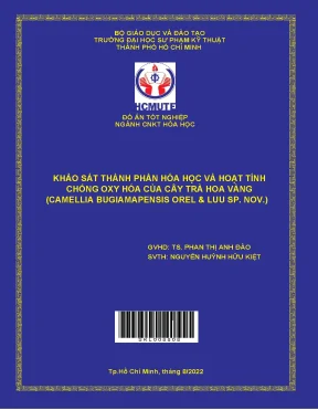 Khảo sát thành phần hoá học và hoạt tính chống oxy hoá của cây trà hoa vàng camellia bugiamapensis orel luu sp nov