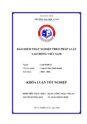 Bảo hiểm thất nghiệp theo pháp luật lao động việt nam