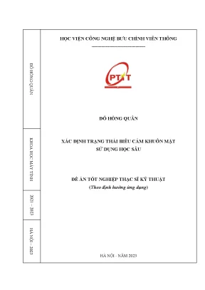 Xác định trạng thái biểu cảm khuôn mặt sử dụng học sâu