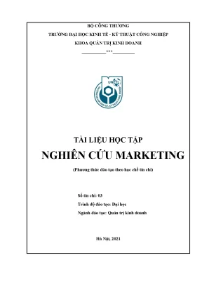 Nghiên cứu chiến lược marketing