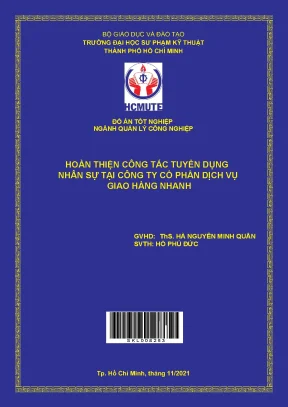 Hoàn thiện công tác tuyển dụng nhân sự tại công ty cổ phần dịch vụ giao hàng nhanh