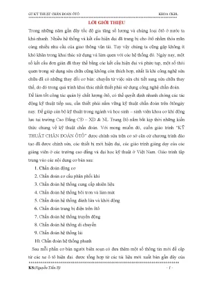 Giáo trình kỹ thuật chẩn đoán ô tô nghề công nghệ ô tô trình độ cao đẳng trường cđ cơ điện xây dựng và nông lâm trung bộ