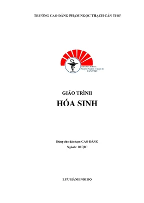 Giáo trình hóa sinh ngành dược trình độ cao đẳng cđ phạm ngọc thạnh cần thơ