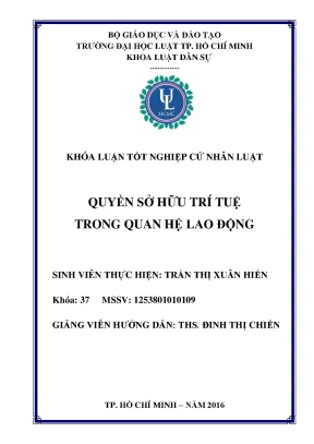 Quyền sở hữu trí tuệ trong quan hệ lao động