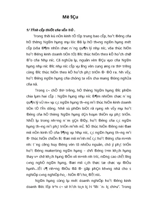 Luận văn tốt nghiệp giải pháp xử lý nợ quá hạn tại ngân hàng thương mại cổ phần bắc á chi nhánh hà nội