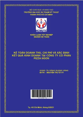 Kế toán doanh thu chi phí và xác định kết quả kinh doanh tại công ty cổ phần pizza ngon