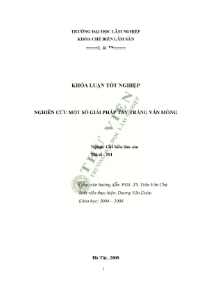 Nghiên cứu một số giải pháp tẩy trắng ván mỏng