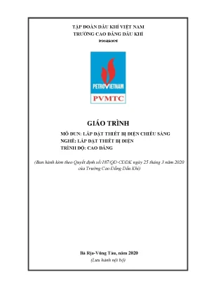Giáo trình lắp đặt thiết bị điện chiếu sáng nghề lắp đặt thiết bị điện trình độ cao đẳng