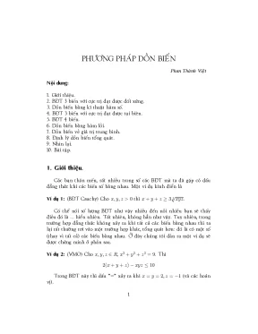 Chuyên đề phương pháp dồn biến
