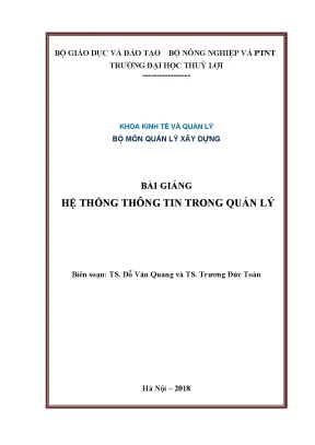 Hệ thống thông tin trong quản lý