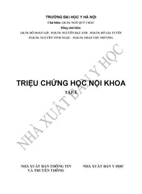 Triệu chứng học nội khoa tập 1 phần 1