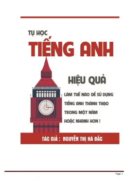 Tự học tiếng anh hiệu quả