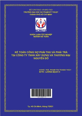 Kế toán công nợ phải thu và phải trả tại công ty tnhh xây dựng và thương mại nguyên đô