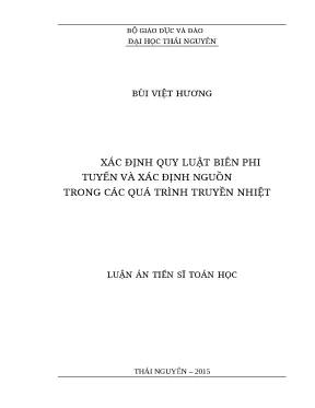 0031 xác định quy luật biên phi tuyến và xác định nguồn trong các quá trình truyền nhiệt luận văn tốt nghiệp