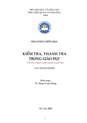 Kiểm tra trong giáo dục