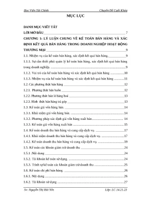 Luận văn thạc sĩ hoàn thiện công tác kế toán bán hàng và xác định kết quả bán hàng tại công nghiệp công ty cổ phần thành đô tại hà nội