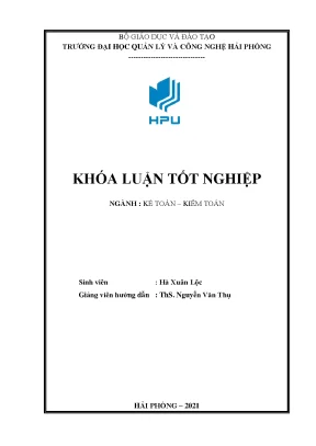 Khóa luận tốt nghiệp hoàn thiện công tác kế toán hàng hoá tại công ty tnhh thương mại và dịch vụ nam dương