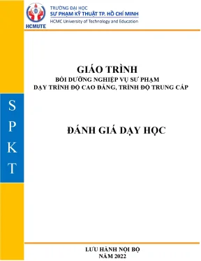 Đánh giá dạy học giáo trình bồi dưỡng nghiệp vụ sư phạm dạy trình độ cao đẳng trình độ trung cấp