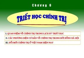 Chương 6 triết học chính trị