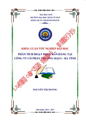 Phân tích hoạt động bán hàng tại công ty cổ phần thương mại i hà tĩnh