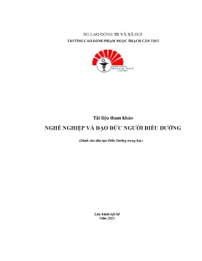 12 giao trinh nghe nghiep va dao duc nguoi dieu duong 5646