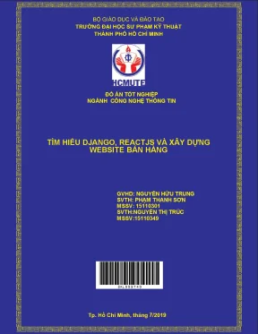 Tìm hiểu django reactjs và xây dựng website bán hàng