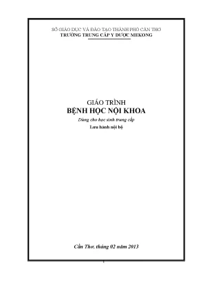 Giáo trình bệnh học nội khoa trường trung cấp y dược mekong