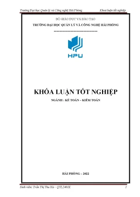Khóa luận tốt nghiệp hoàn thiện công tác kế toán thanh toán với người mua người bán tại công ty cổ phần t2l