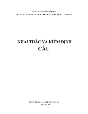 Quản lý khai thác và kiểm định cầu đh gtvt 2017