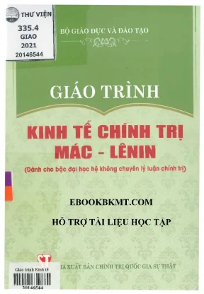 Giáo trình kinh tế chính trị mác lê nin dành cho bậc đại học hệ không chuyên lý luận chính trị phần 1