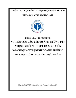 Nghiên cứu các yếu tố ảnh hưởng đến ý định khởi nghiệp của sinh viên ngành quản trị kinh doanh trường đại học công nghiệp thực phẩm 60