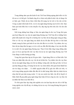 Nâng cao chất lượng thẩm định tài chính dự án xin vay vốn tại sở giao dịch ngân hàng đầu tư và phát triển việt nam