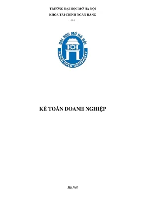 Kế toán doanh nghiệp