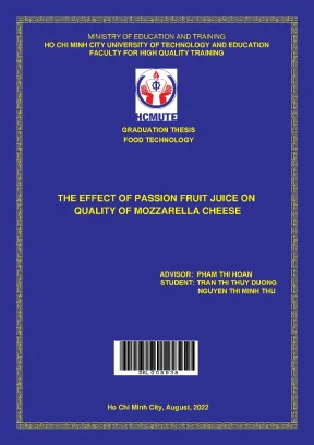 The effect of passion fruit juice on quality of mozzarella cheese