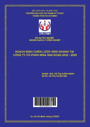 Hoạch định chiến lược kinh doanh tại công ty cổ phần misa giai đoạn 2022 2025