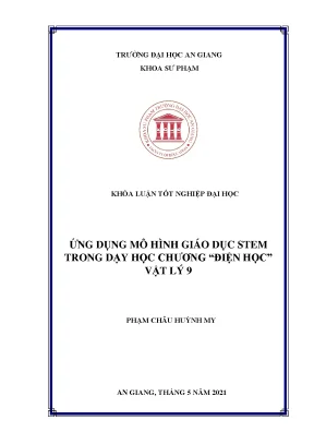 Ứng dụng mô hình giáo dục stem trong dạy học chương điện học vật lý 9