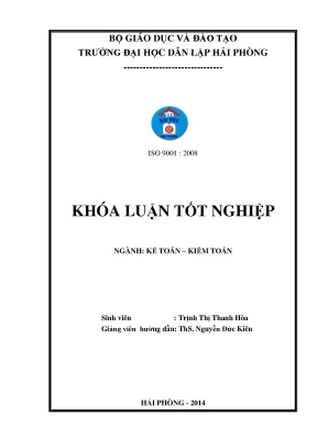 Khóa luận tốt nghiệp hoàn thiện tổ chức kế toán thanh toán nhằm quản lý tốt công nợ tại công ty cổ phần phương bắc