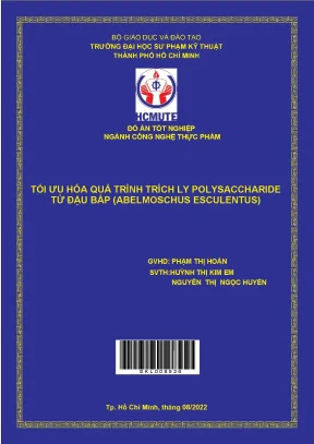 Tối ưu hóa quá trình trích ly plysaccharide từ đậu bắp abelmoschus esculentus