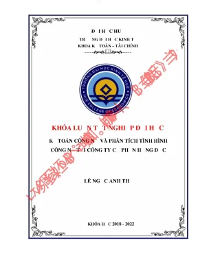 Kế toán công nợ và phân tích tình hình công nợ tại công ty cổ phần hồng đức