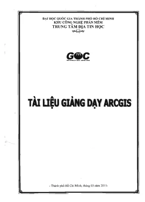 Tài liệu giảng dạy arcgis