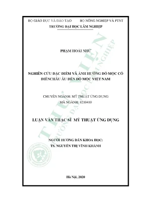 Nghiên cứu đặc điểm và ảnh hưởng đồ mộc cổ điển châu âu đến đồ mộc việt nam