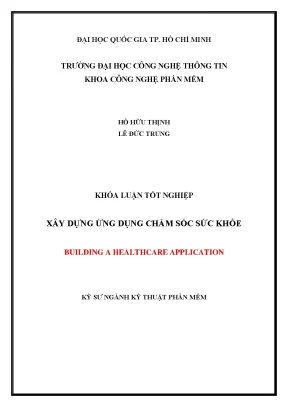 Khóa luận xây dựng ứng dụng chăm sóc sức khỏe