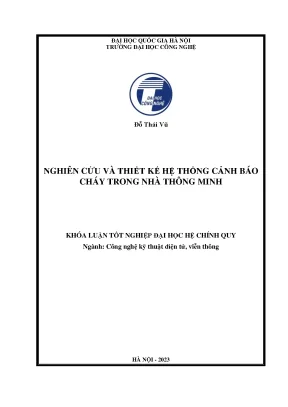 Nghiên cứu và thiết kế hệ thống cảnh báo cháy trong nhà thông minh