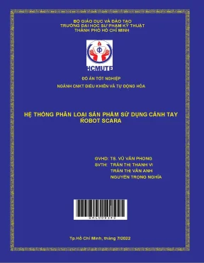 Hệ thống phân loại sản phẩm sử dụng cánh tay robot scara